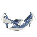 Irregular Choice Puppy Love 3116-1D Blue Dog Print/ White Leather
