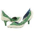 Irregular Choice Puppy Love 3116-1E Green Dog Pring/ Cream Leather