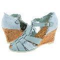 Irregular Choice Buckle Up 3073-1 C Pale Blue Leather Blue Lacy
