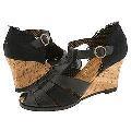 Irregular Choice Buckle Up 3073-1 D Black Leather / Black Lace