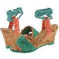Irregular Choice Corked 3073-3 C Green and Peach