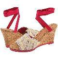 Irregular Choice Spring Clean 3073-4 A Cerise Print Fabric
