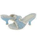 Irregular Choice All The Frills 3074-3 A Pale Blue Leather / Cream Lace