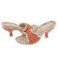Irregular Choice All The Frills 3074-3 B Peach Leather / Cream Lace