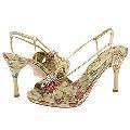 Enzo Angiolini Garen Ivory/Gold Fabric