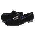 BRUNOMAGLI Faradi Navy Velvet(Size 9.5 D - Medium)