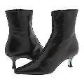 Cynthia Rowley Spicy Black Waxy Kid/Black Whipstit(Size 5.5 M)