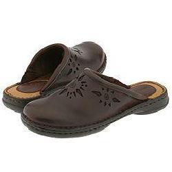 Minnetonka New Sunburst Clog Brown Smooth Leather