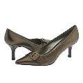 Bandolino Rain Bronze Leather Heels