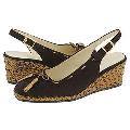 BRUNOMAGLI Bria Brown Suede/Bronze Metallic