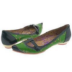 Irregular Choice Pin UP Green Patent Leather/Green Leather