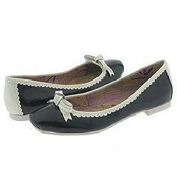 Irregular Choice Pretty Polly White/ Black Patent Leather