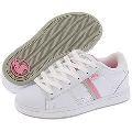 DVS Shoe Company Kids Kids Daewon 9 (Toddler/Youth) White/Pink Leather