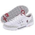 310 Motoring Hurricane White Leather/Gray Embossed Nubuck