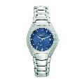 Jules Jurgensen Men's Silvertone Blue Dial Watch