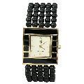 Jules Jurgensen Women's Onyx Bead Watch