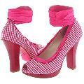 Betsey Johnson Lori Pink/White Gingham