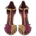 Betsey Johnson Kell Wine/Gold Satin