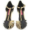 Betsey Johnson Kell Black/Gold Leather