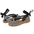 KORS Michael Kors Stinson Black Cabana Stripe Fabric