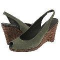 Donald J Pliner Ming Khaki Washed Canvas/Bronze Straw