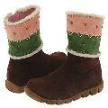 Petit 44272 (Toddler) Brown/Green/Light Pink Suede
