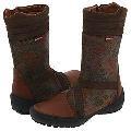 Petit 11525-2 (Toddler/Youth) Distressed Brown Leather Suede Combo