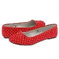Shellys London Carla Polka Red Polka-Dot(Size 37 (US 6.5) M)