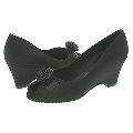 Vaneli Benno Black Drass Linen W/Black Nappa