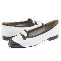 Magdesians Gabi-R White Nappa/Black Kid