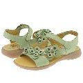 tty kids Iris (Toddler/Youth) Pistachio Skin Leather