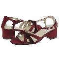 A Line Kids 6/A0152 (Youth) Burgundy Satin/Velvet