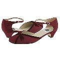 A Line Kids 6/A0132 (Youth) Burgundy Satin/Velvet
