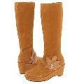 A Line Kids 12-6018 (Toddler/Youth) Cognac/Atanado Flower