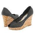 Steve Madden Visible Black Leather