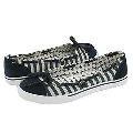 DVS Shoe Company Demi W Grey/Blue Canvas Stripe