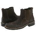 Hush Puppies Oliver Dark Brown Distressed Suede