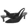 Donald J Pliner Ela Black Crepe Elastic