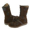 Iacovelli Kids 3516 (Toddler/Youth) Velour T Di Moro (Dark Brown Suede)