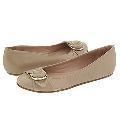 DKNY Degas-Hidden Wedge Flat Cement Polished Kidskin
