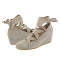 DKNY Mary Ann - Tie Up Wedge Slate Suede