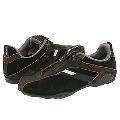 DKNY Speed Lace Black Distressed Leather