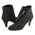 DKNY Marabel-Ankle Zipper Bootie Slate Fine Suede