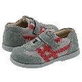 See Kai Run Kids Elias (Infant/Toddler) Two Tone Gray W/ Red