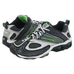 Stride Rite Superball Lace II (Toddler/Youth) Navy/Green Flash Leather/Mesh