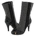 BCBG Max Azria Nikkas Black/Gray Patent/Flannel
