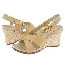 Rockport Shadowbrock Gold Textured Full Grain Leather & Canvas
