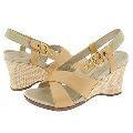 Rockport Shadowbrock Gold Textured Full Grain Leather & Canvas