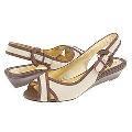 Circa Joan & David Dulcie Ivory/Medium Brown Leather