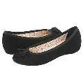 Hush Puppies Ballerine Black Suede